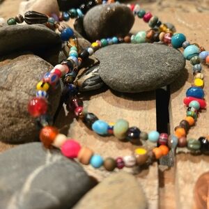 Colorful Multicolored Beaded Necklace - Women Jewelry